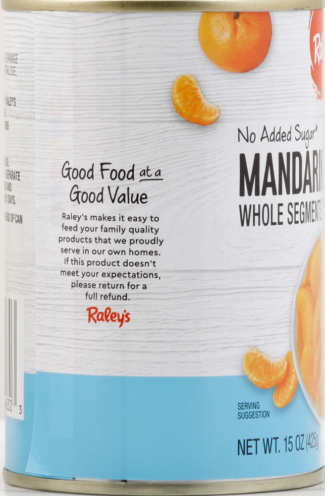 Raley's Mandarin Oranges in WaterPlanogramLeft