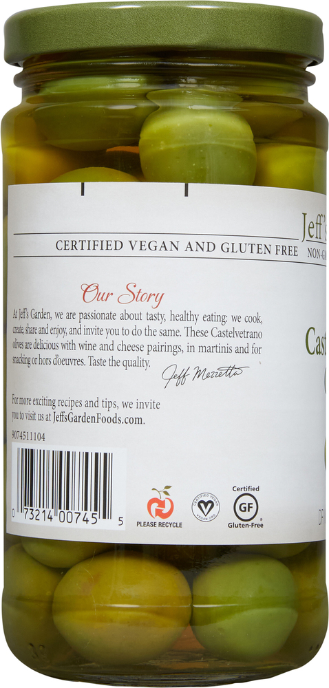 Jeff's Garden Castelvetrano Olives, Whole