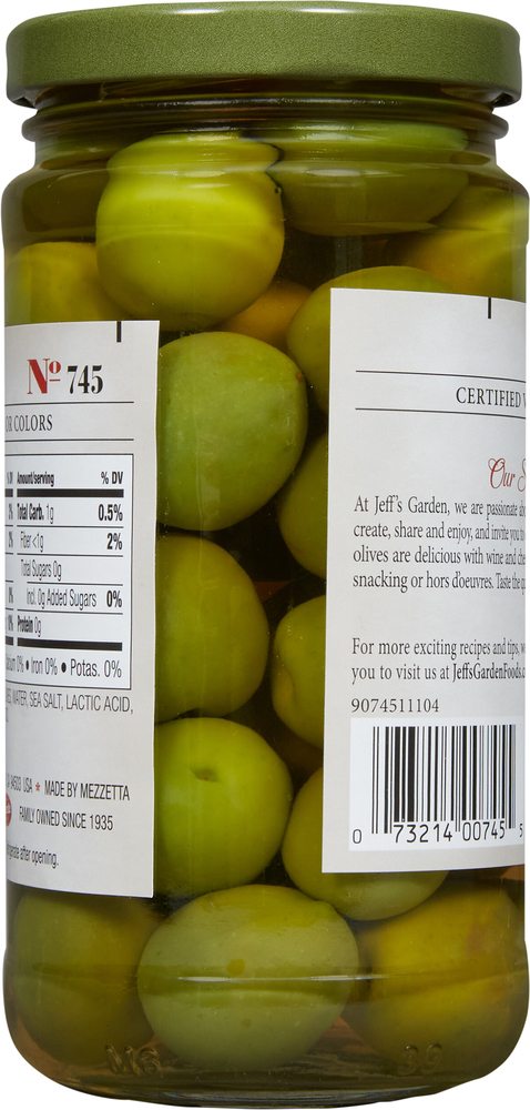 Jeff's Garden Castelvetrano Olives, Whole