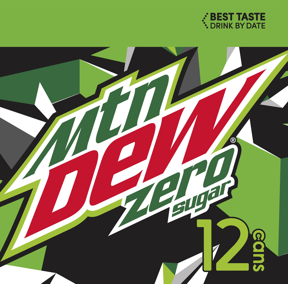Mtn Dew Soda, Zero SugarPlanogramLeft