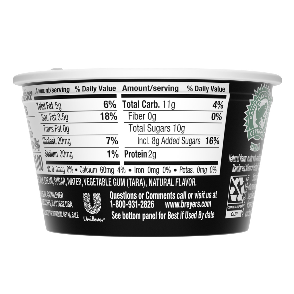 Breyers Ice Cream, Natural Vanilla, Snack CupsMain