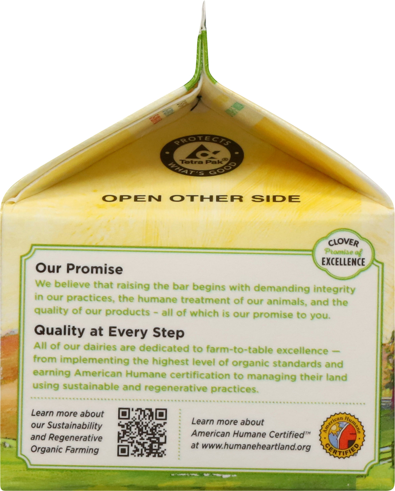 Clover Sonoma Organic Heavy Whipping Cream Half Pint