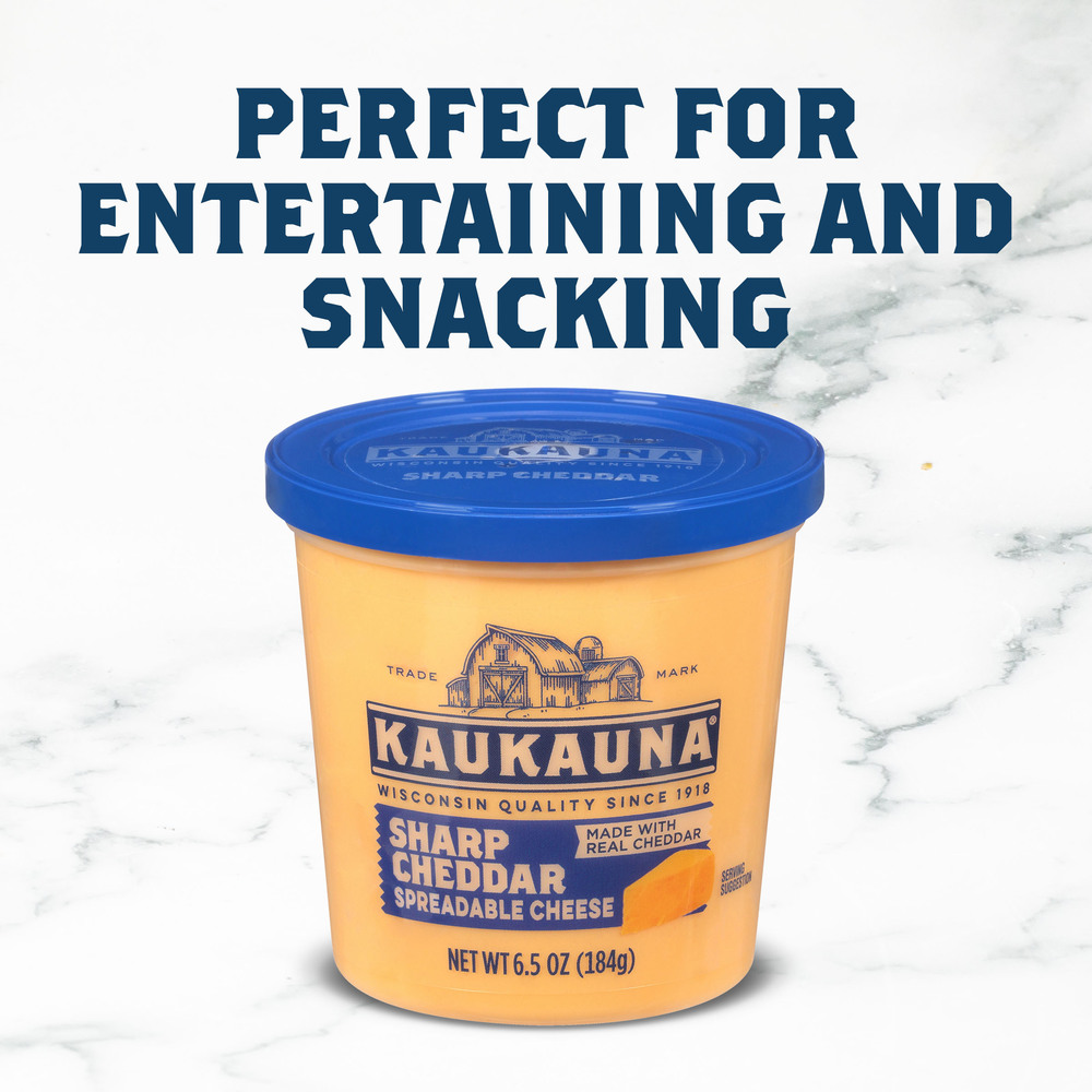 Kaukauna Spreadable Cheese, Extra Sharp CheddarNutritionFacts
