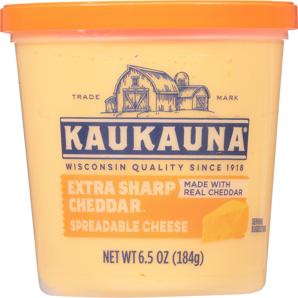 Kaukauna Spreadable Cheese, Extra Sharp CheddarMain