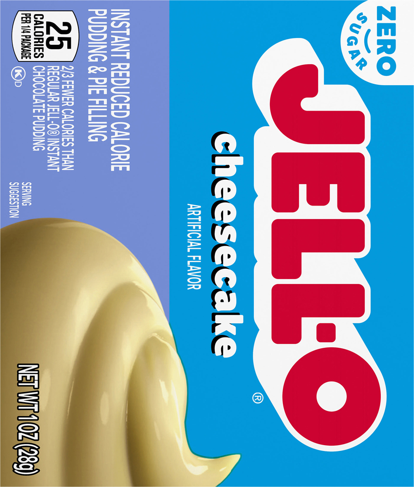 Jell-O Zero Sugar Instant Reduced Calorie Cheesecake Pudding & Pie