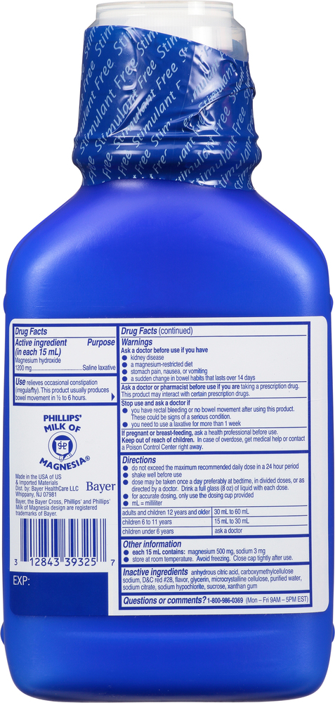 Phillips' Genuine Saline Laxative, Wild Cherry