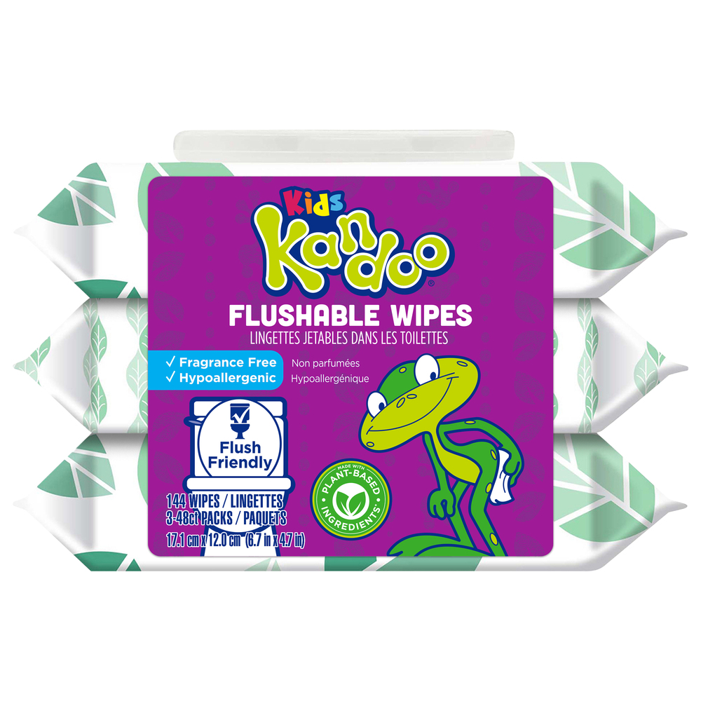 Kandoo Flushable Wipes, KidsMain