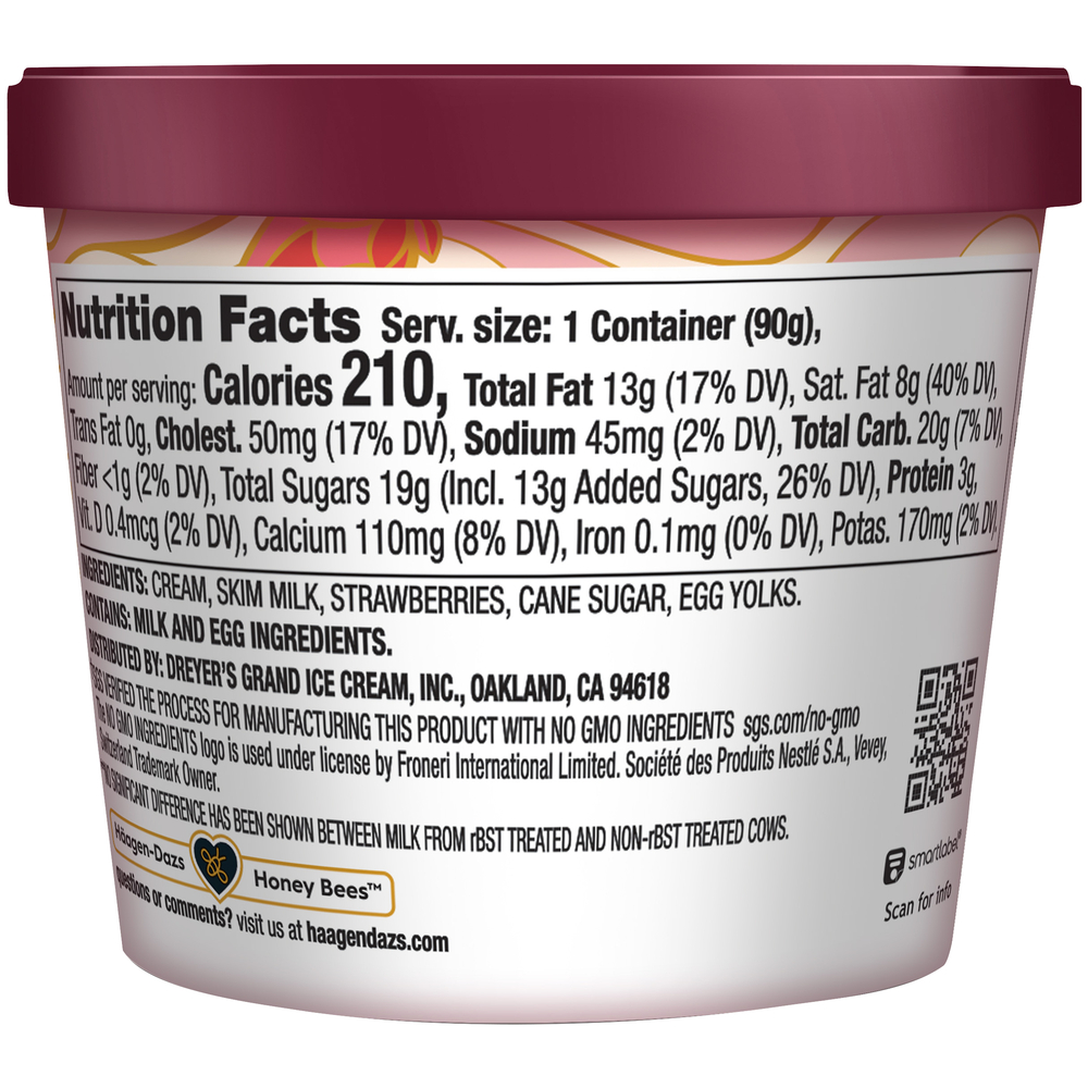Haagen Dazs Strawberry Ice Cream-Planogram-Back