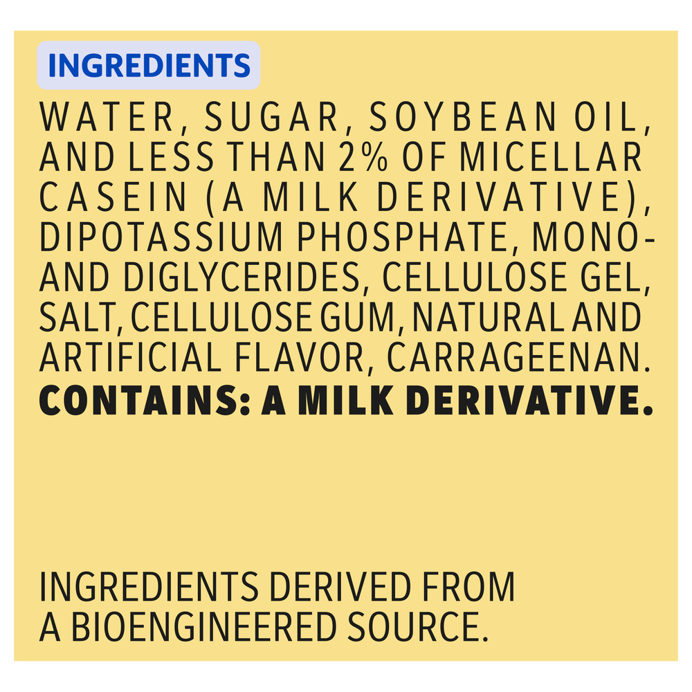 CoffeeMate Coffee Creamer, Vanilla BeanIngredients