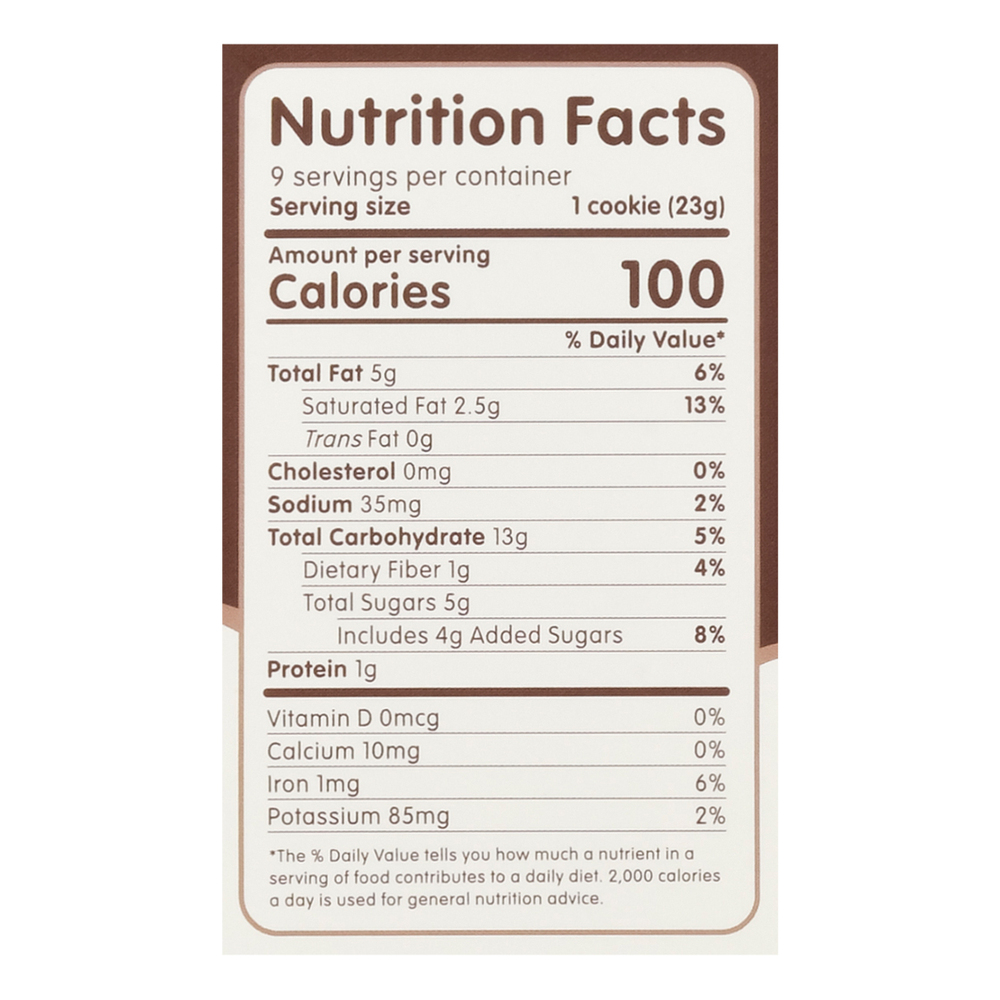 Maxine's Heavenly Cookies, Chocolate Chunk, Chocolate, Super Soft-Nutrition-Facts