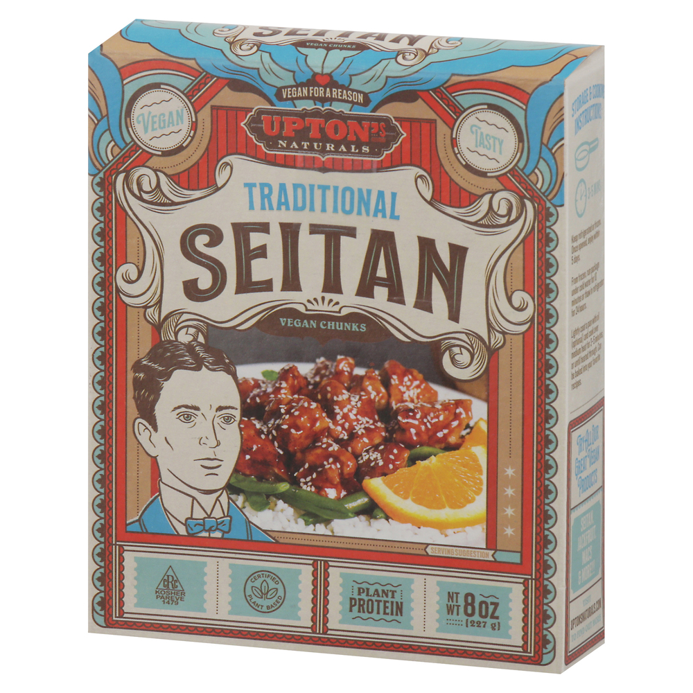 Upton's Naturals Seitan, Traditional, Vegan Chunks