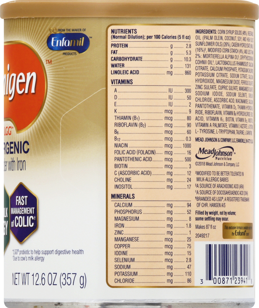 Nutramigen formula on sale
