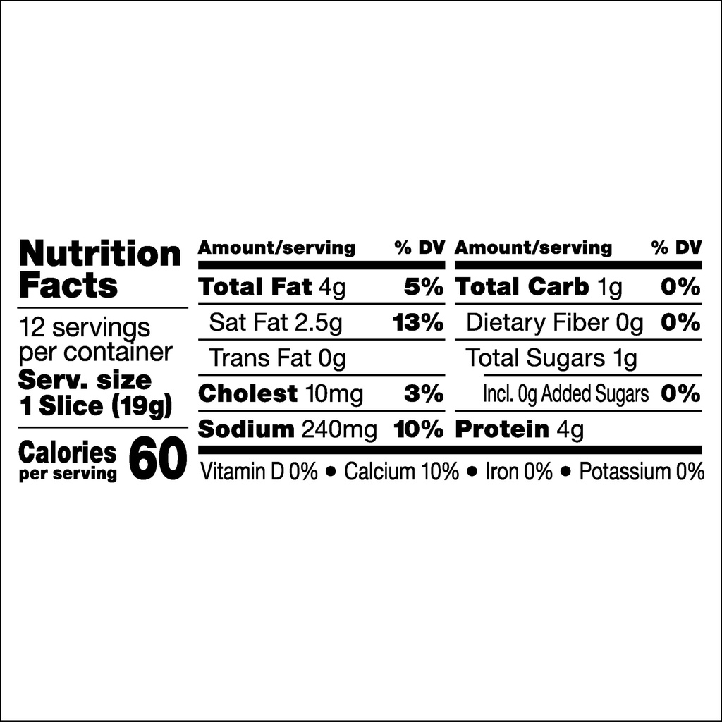 Horizon Organic Cheese Slices, Organic, American SinglesNutritionFacts