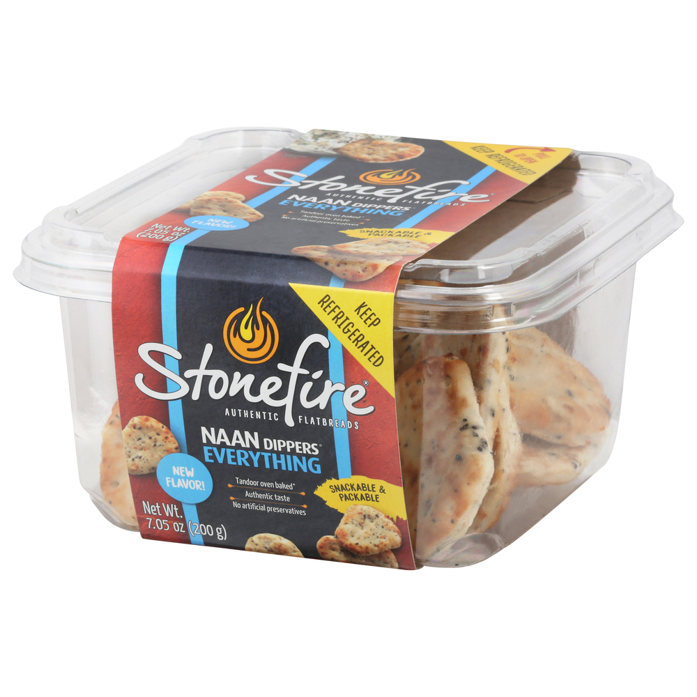 Stonefire Stonefire Naan Dippers Flatbreads, Everything-Front-Right-Elevated