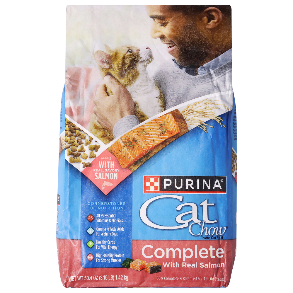 Cat Chow Cat Food with Real Salmon Complete