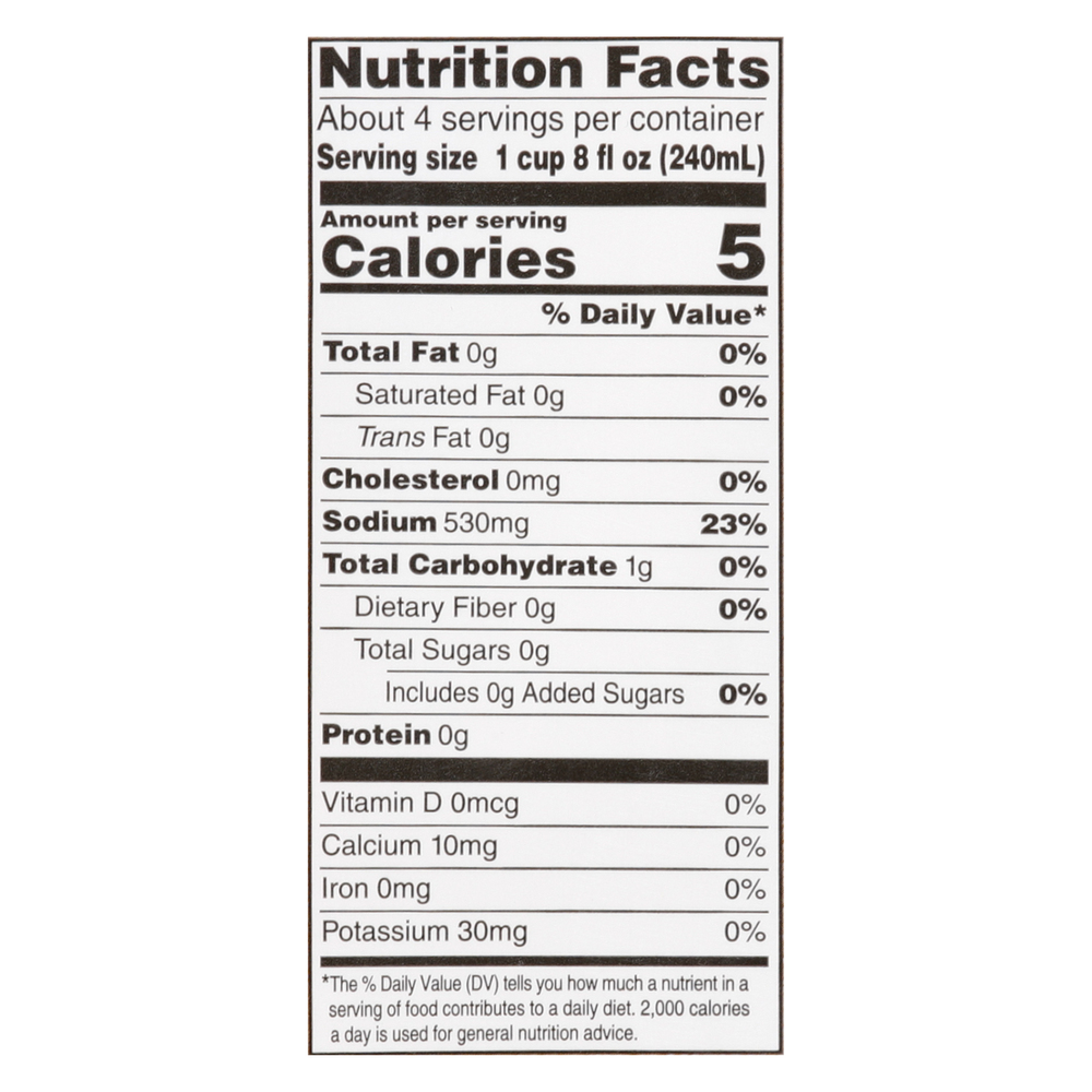 Raley's Purely Made Organic Vegetable BrothNutritionFacts