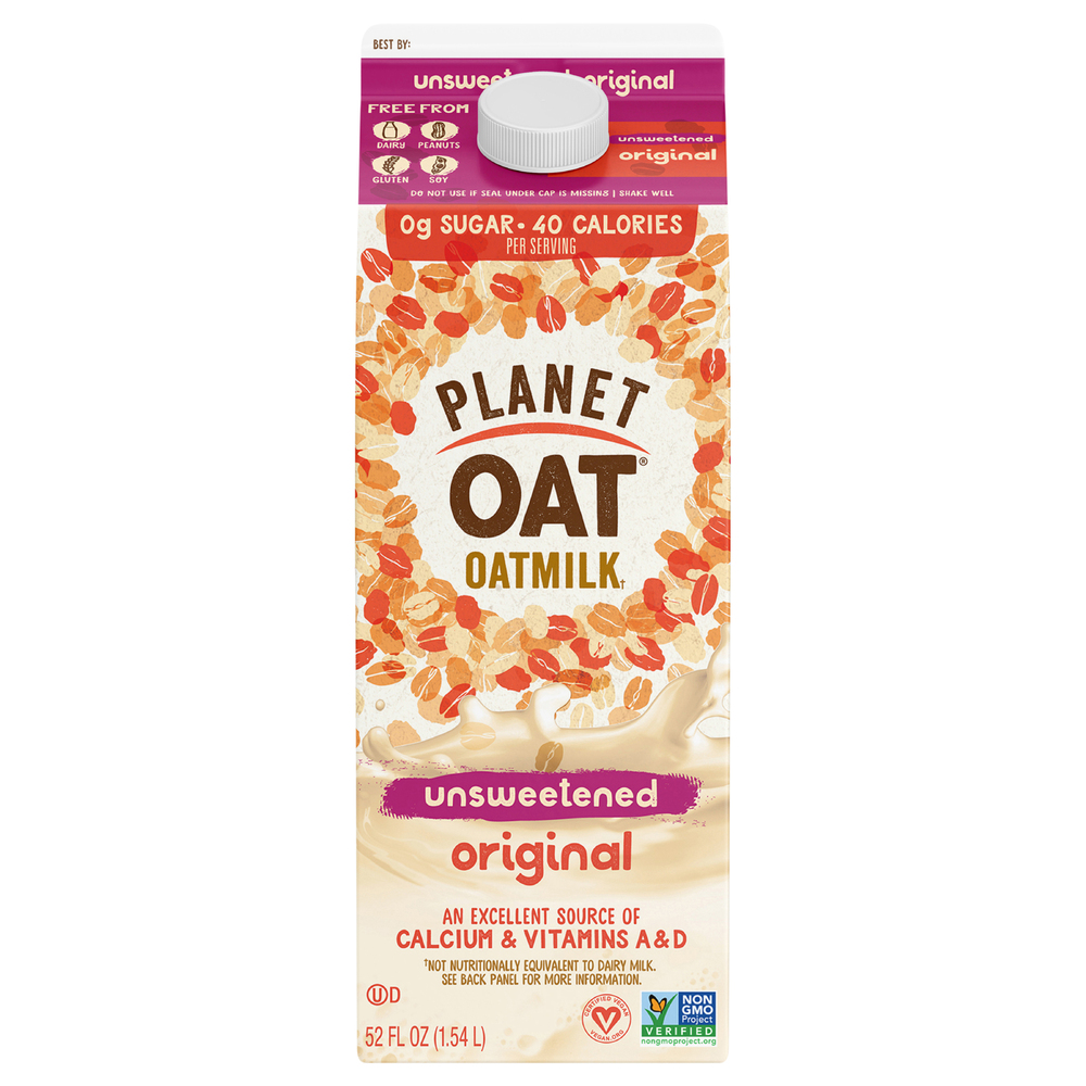 Planet Oat Oatmilk, Unsweetened, Original-Main
