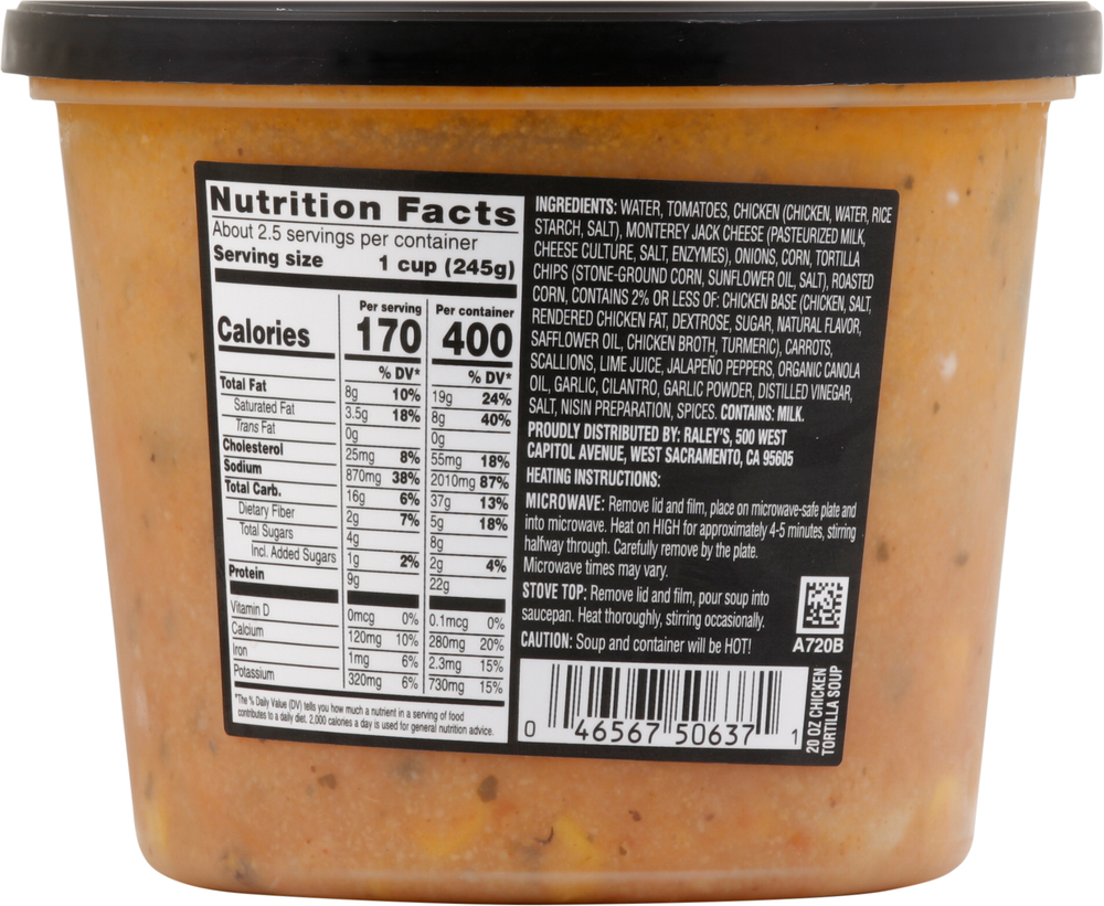 Nob Hill Trading Co. Tortilla Soup, ChickenPlanogramBack