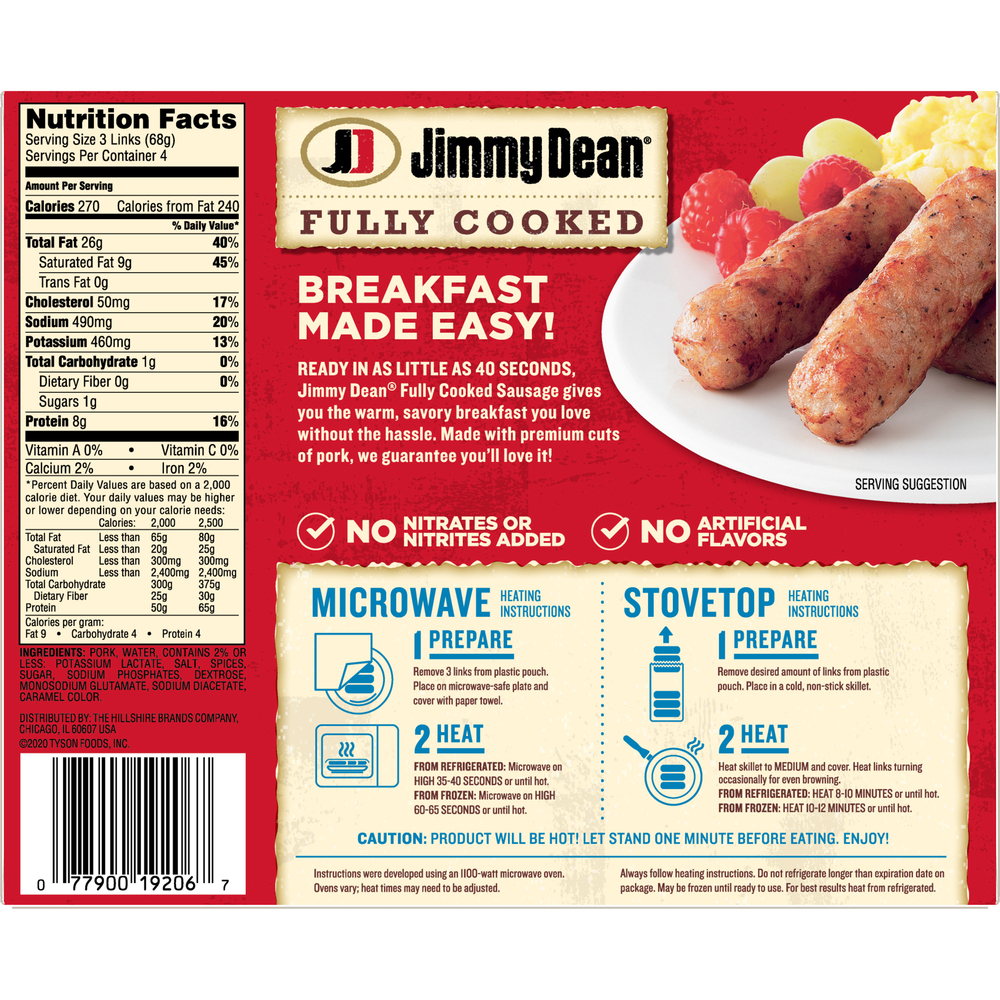 Jimmy dean clearance link sausage