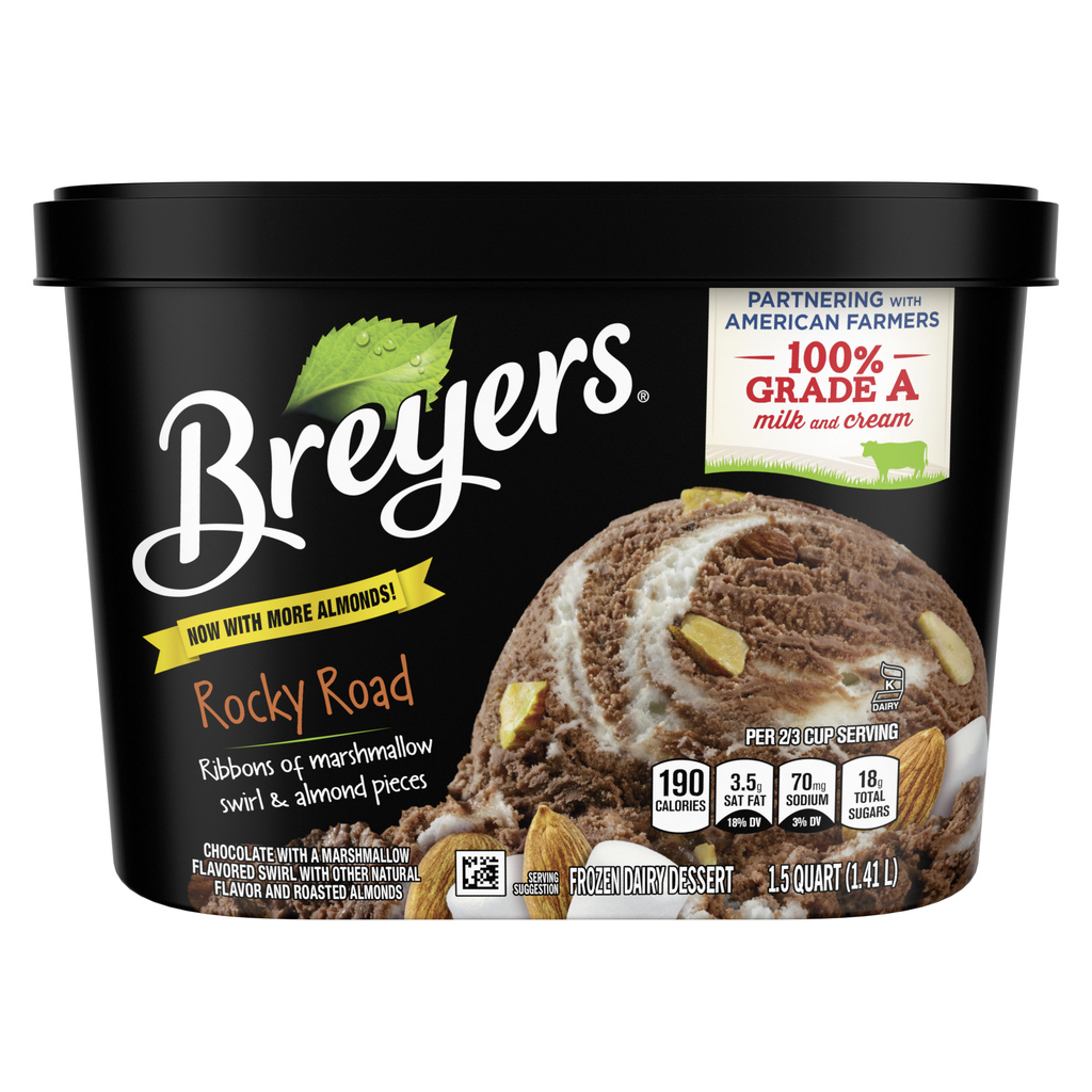 Breyers Frozen Dairy Dessert, Rocky Road