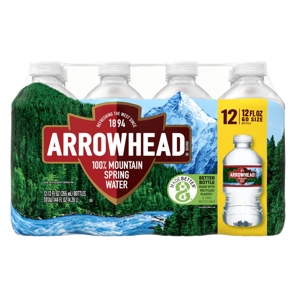 arrowhead water bottle sizes