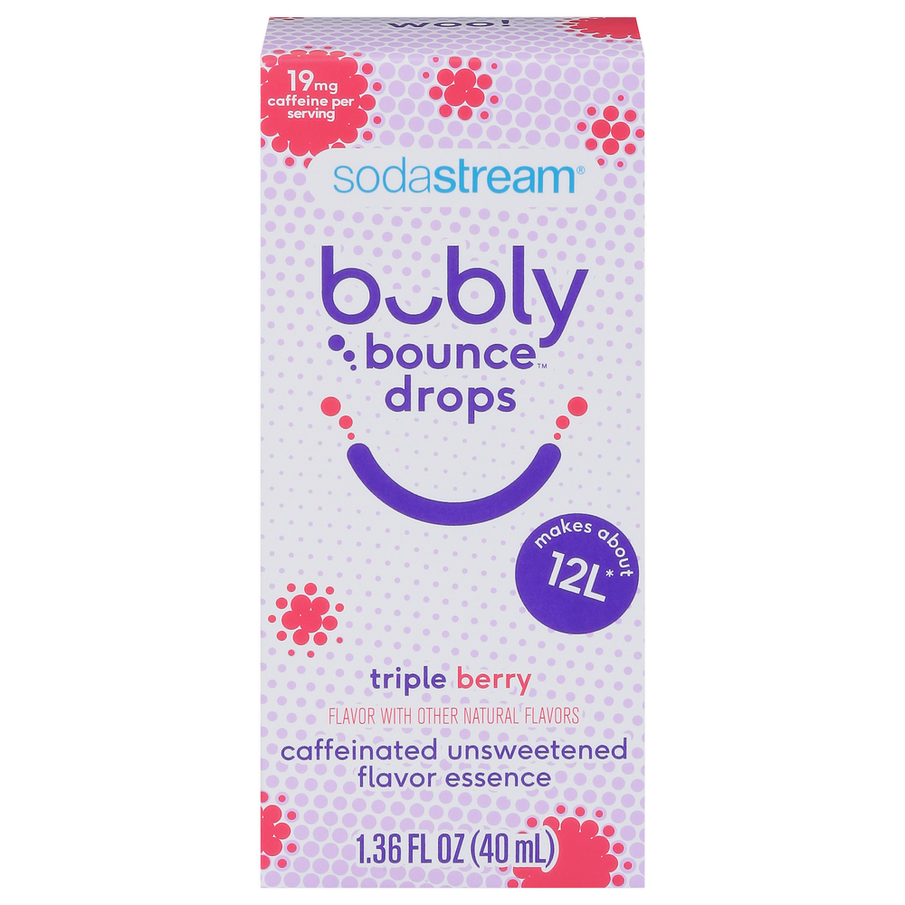 SodaStream Bubly Bounce Drops, Triple Berry