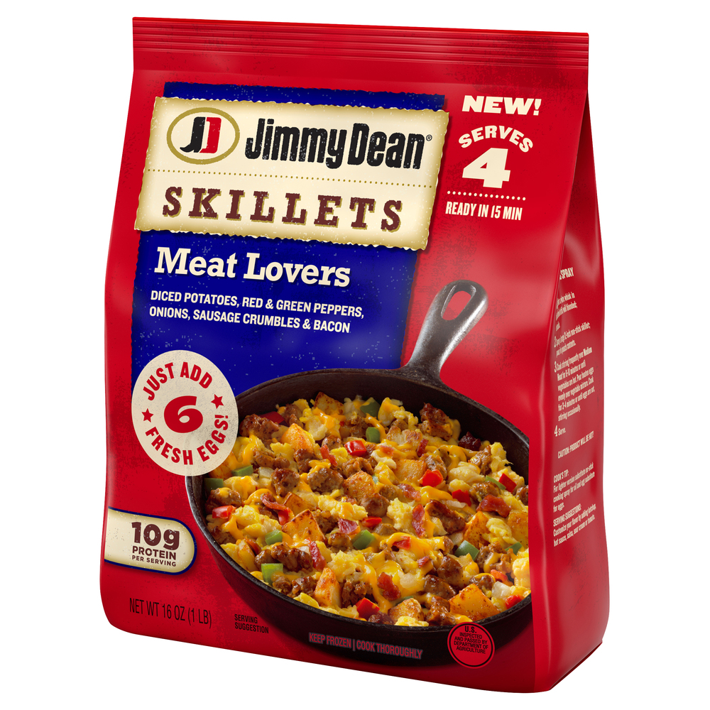 Jimmy Dean Jimmy Dean Skillets Meat Lovers, Frozen Breakfast, 16 ozFrontRightElevated
