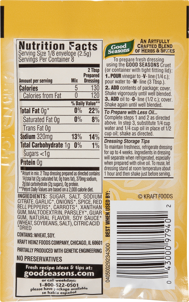 Good season italian dressing mix cheap