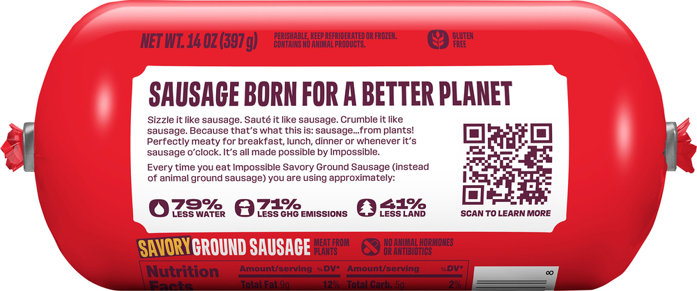 IMPOSSIBLE SAUSAGE MEAT FROM PLANTS visual data 2