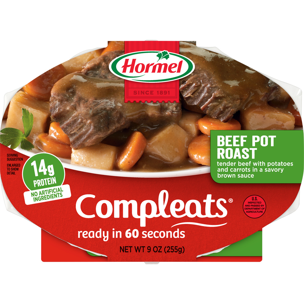 Hormel Compleats Beef Pot Roast, with Potatoes & Carrots in GravyHero