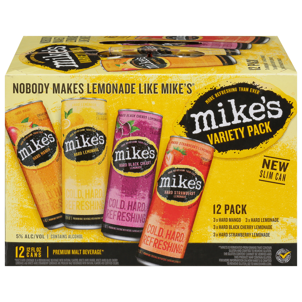 Mike's Malt Beverage, Premium, Variety Pack, 12 Pack Mike's Malt Beverage, Premium, Variety Pack, 12 Pack
