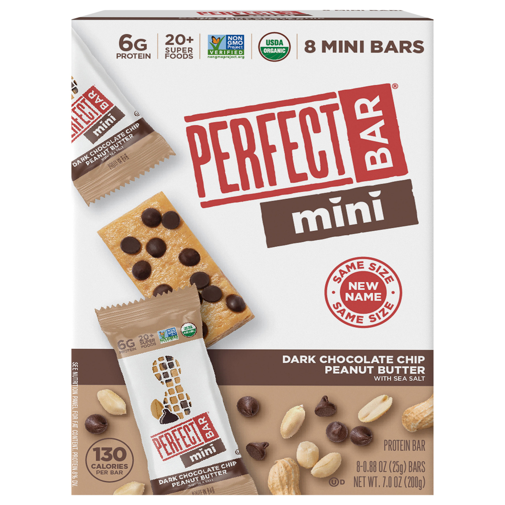 Perfect Bar Protein Bar, Dark Chocolate Chip Peanut Butter with Sea