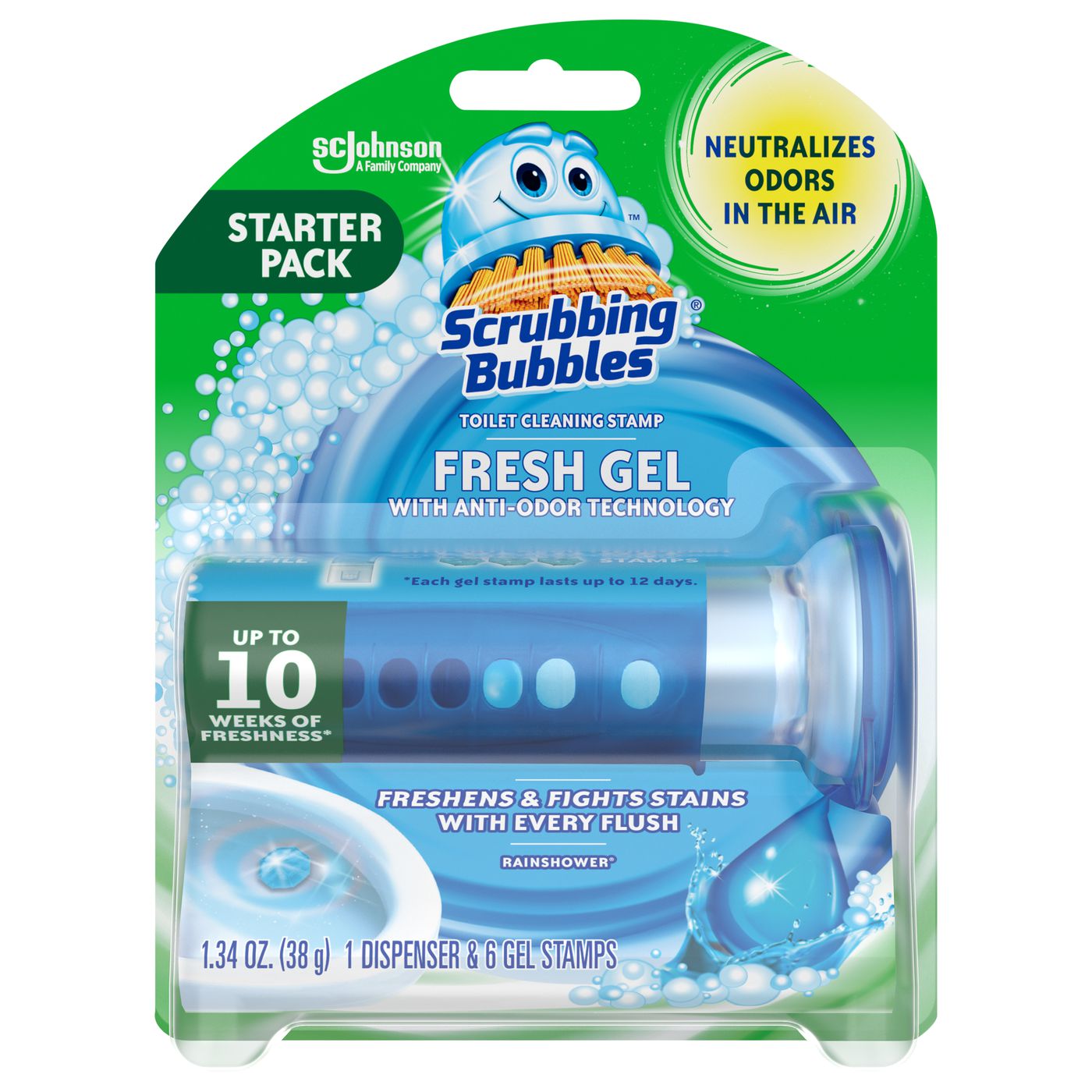 Scrubbing Bubbles Fresh Gel Toilet Cleaning Stamp - Thumbnail 4