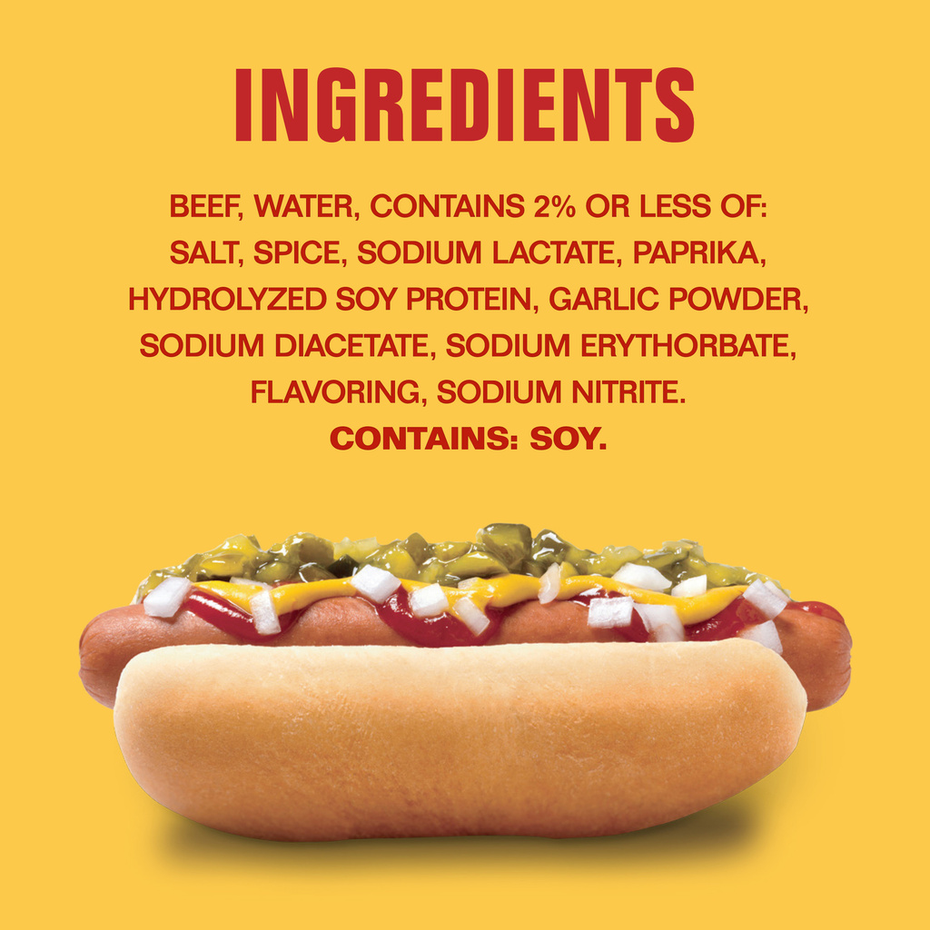 Hebrew National Beef Franks, Jumbo-Ingredients