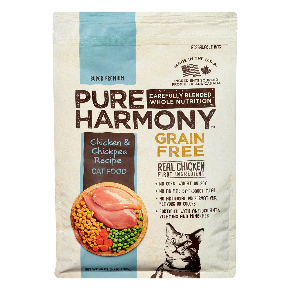 Pure Harmony Cat Food Super Premium Grain Free Chicken Chickpea Recipe