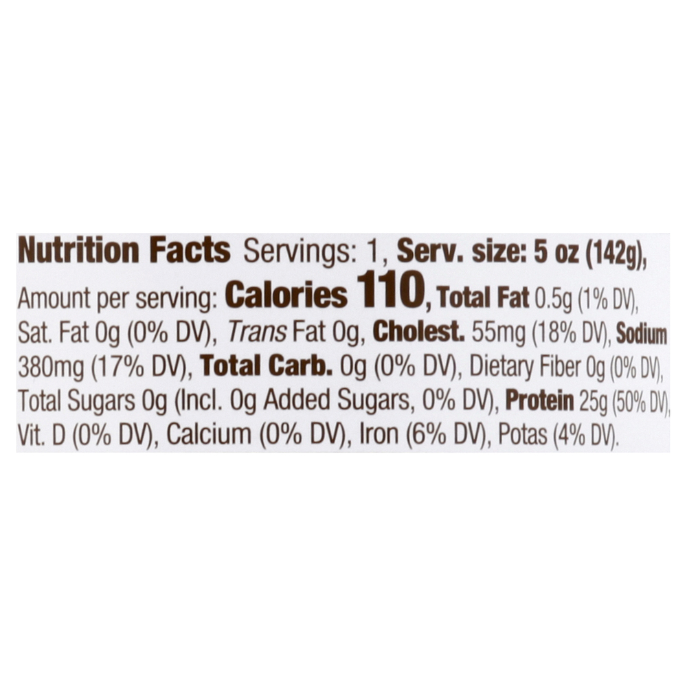 Raley's Purely Made Skipjack Tuna Chunk in WaterNutritionFacts