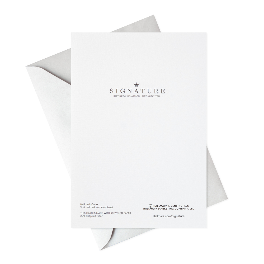 Hallmark Signature Birthday Card for Her (Orchid) 5PlanogramBack