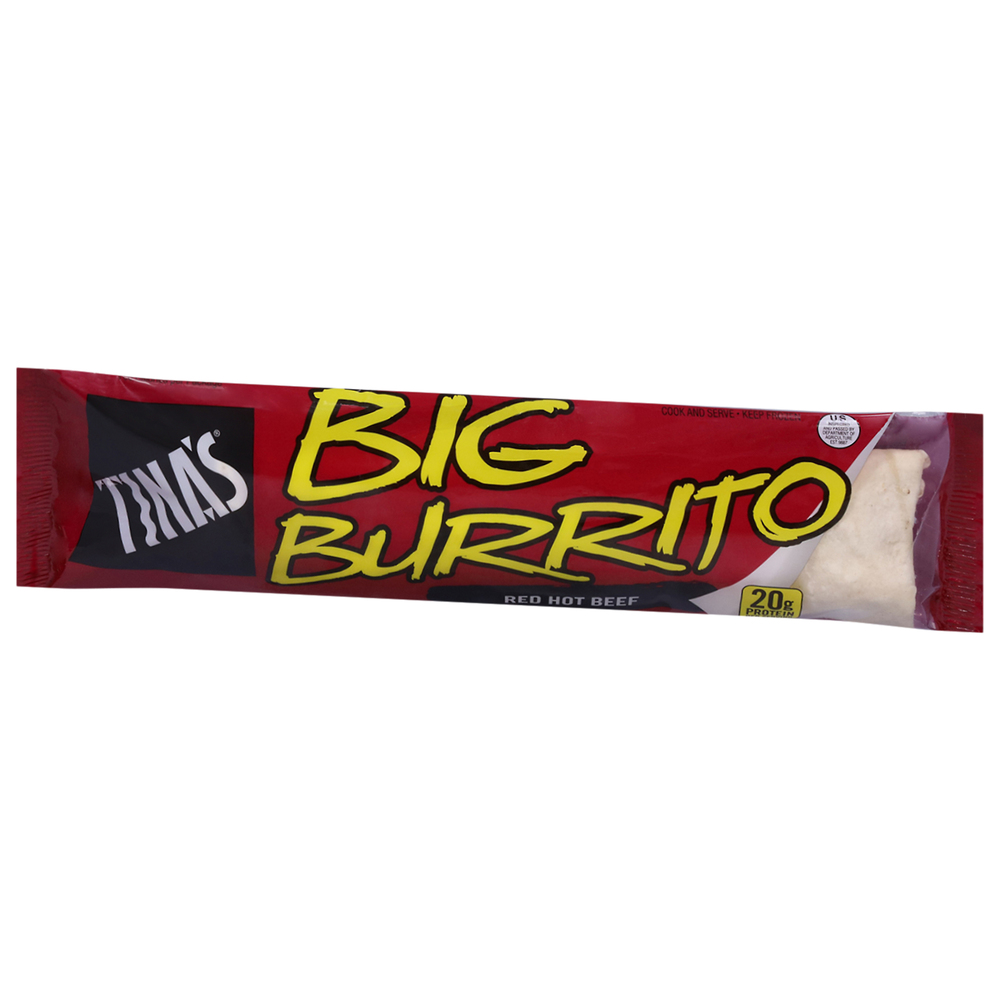Tina's Burrito, Red Hot Beef, Big