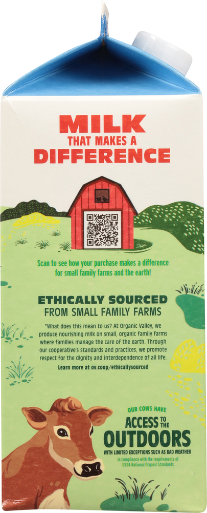 Organic Valley Lactose Free 0% Fat Free Milk