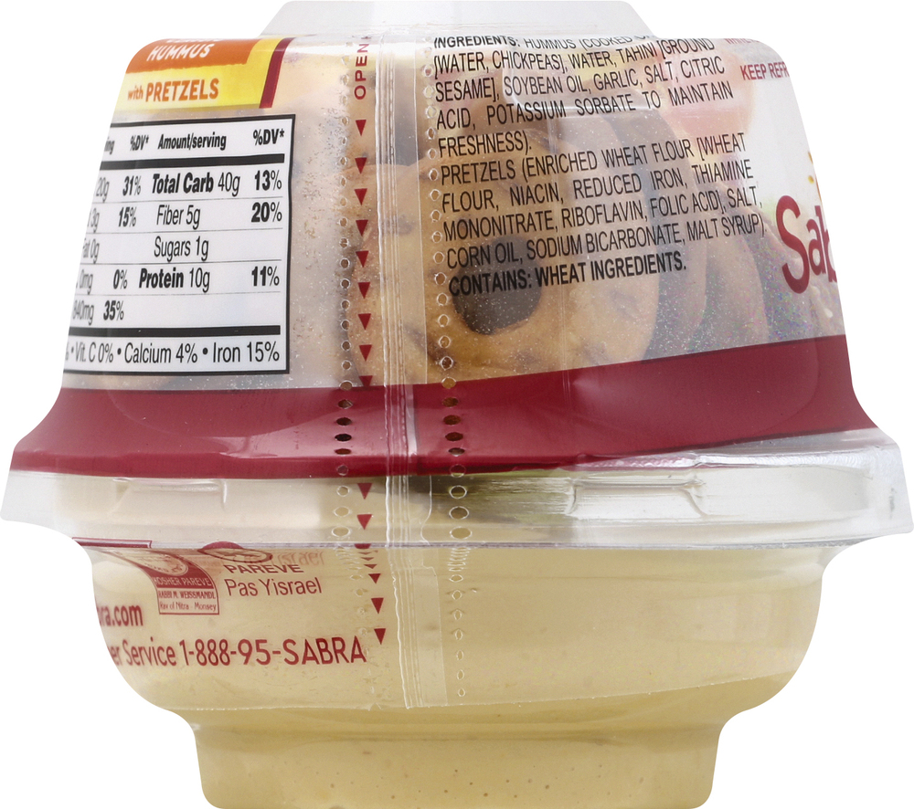 SABRA Snackers Hummus, with Pretzel, ClassicPlanogramBack