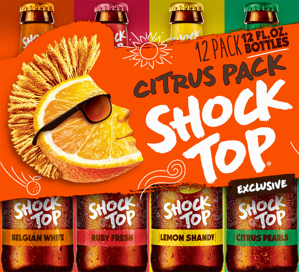 Shock Top Beer, Citrus Pack, 12 Pack