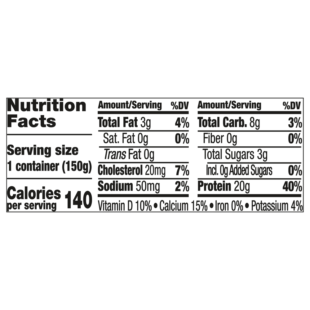 Oikos Pro Pro Yogurt, Cherry Flavored-Nutrition-Facts
