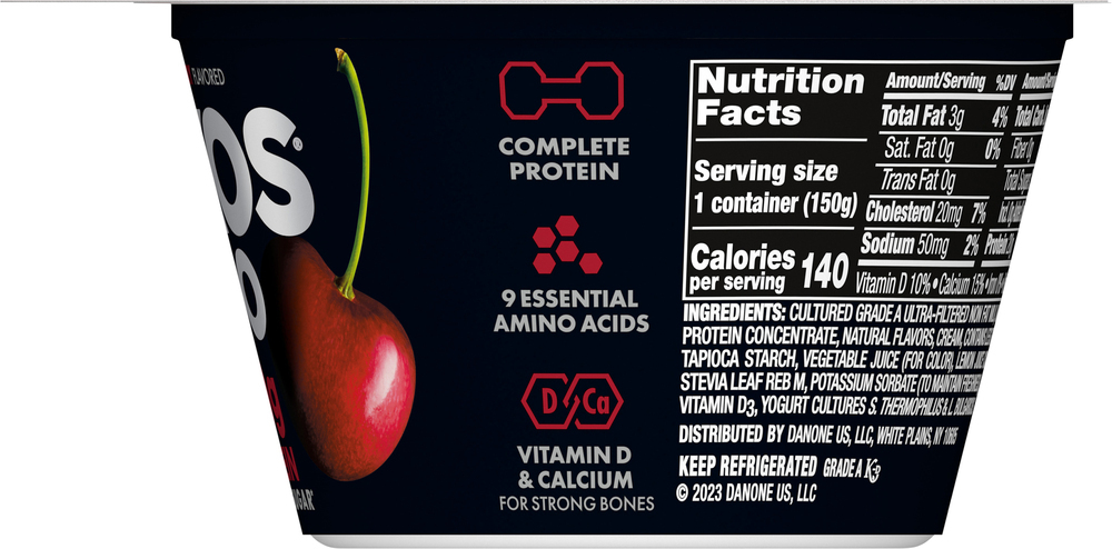Oikos Pro Pro Yogurt, Cherry Flavored-Planogram-Right