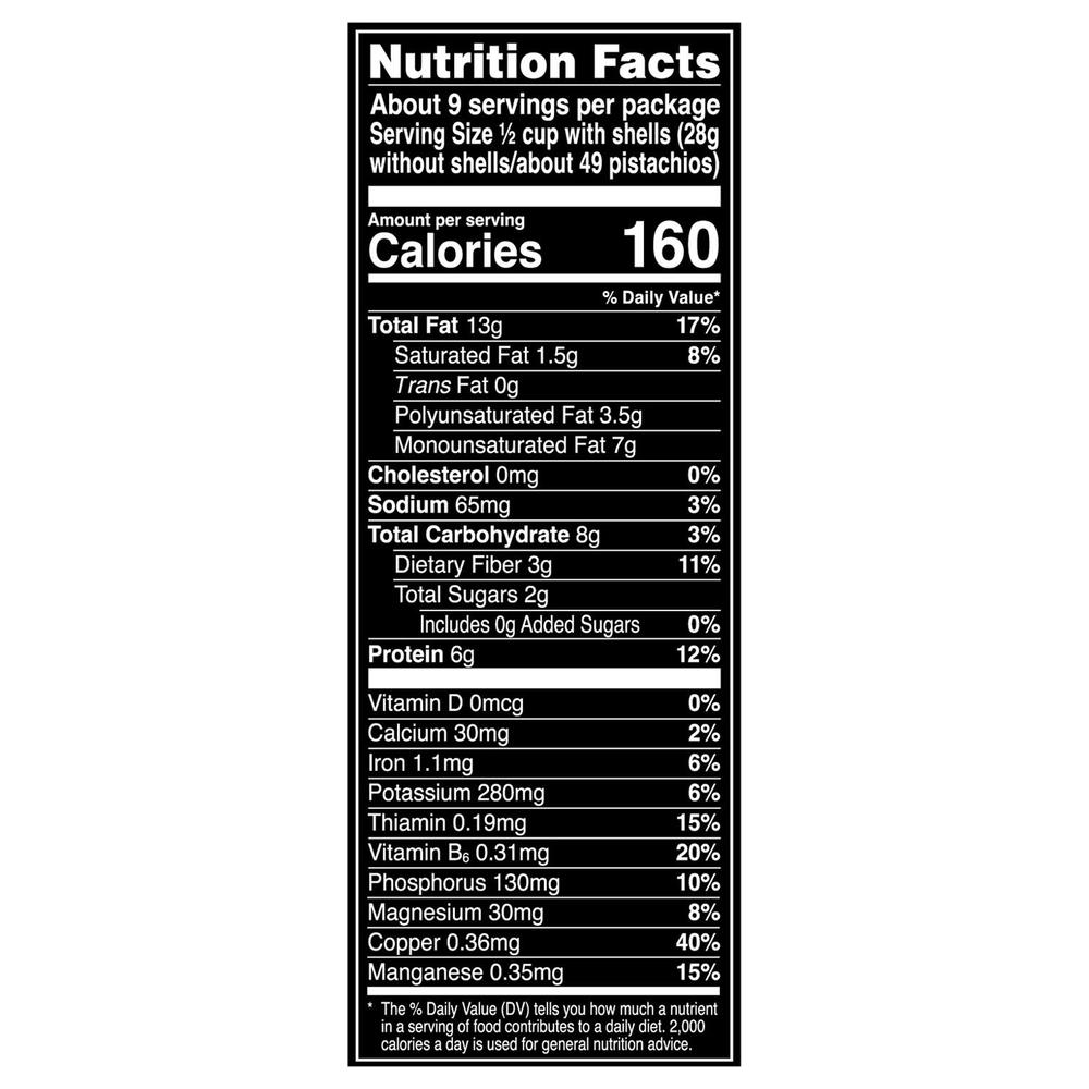 Wonderful Pistachios, Lightly SaltedNutritionFacts