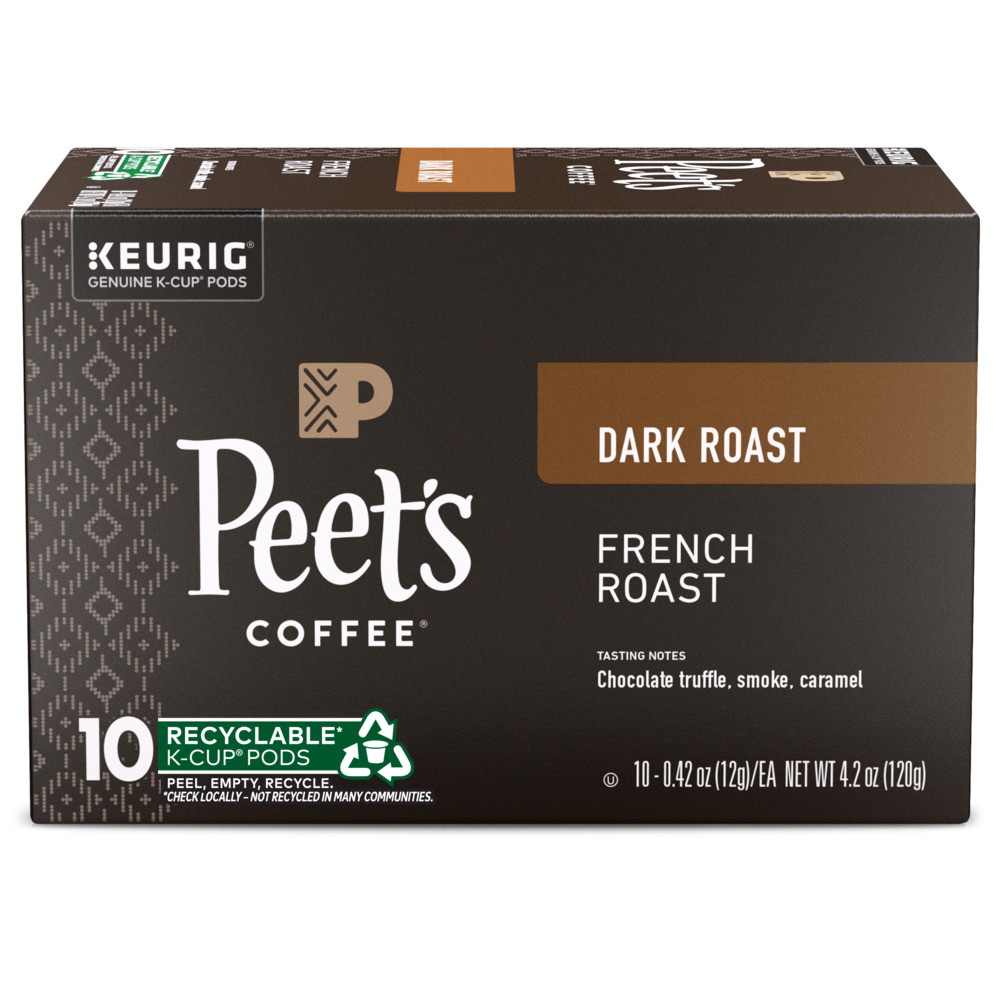 Peet's Coffee Coffee, Dark Roast, French Roast, K-Cup Pods