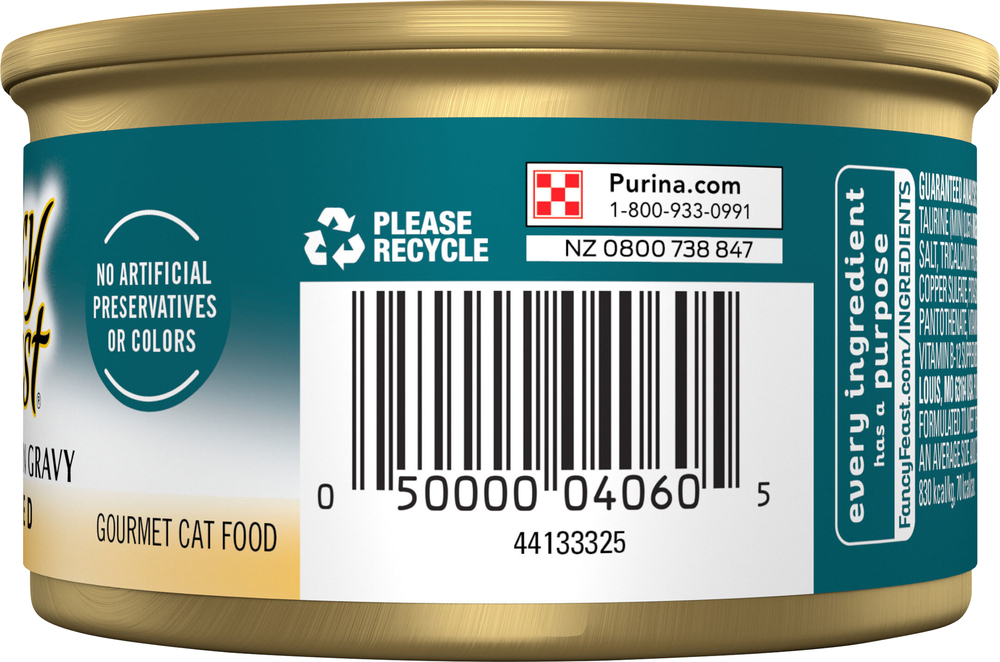 Fancy Feast Cat Food Gourmet Turkey Feast in Gravy Grilled