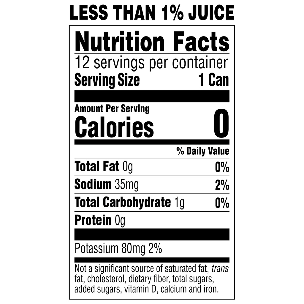 Fresca Soda Water, Grapefruit Citrus, Original, SparklingNutritionFacts