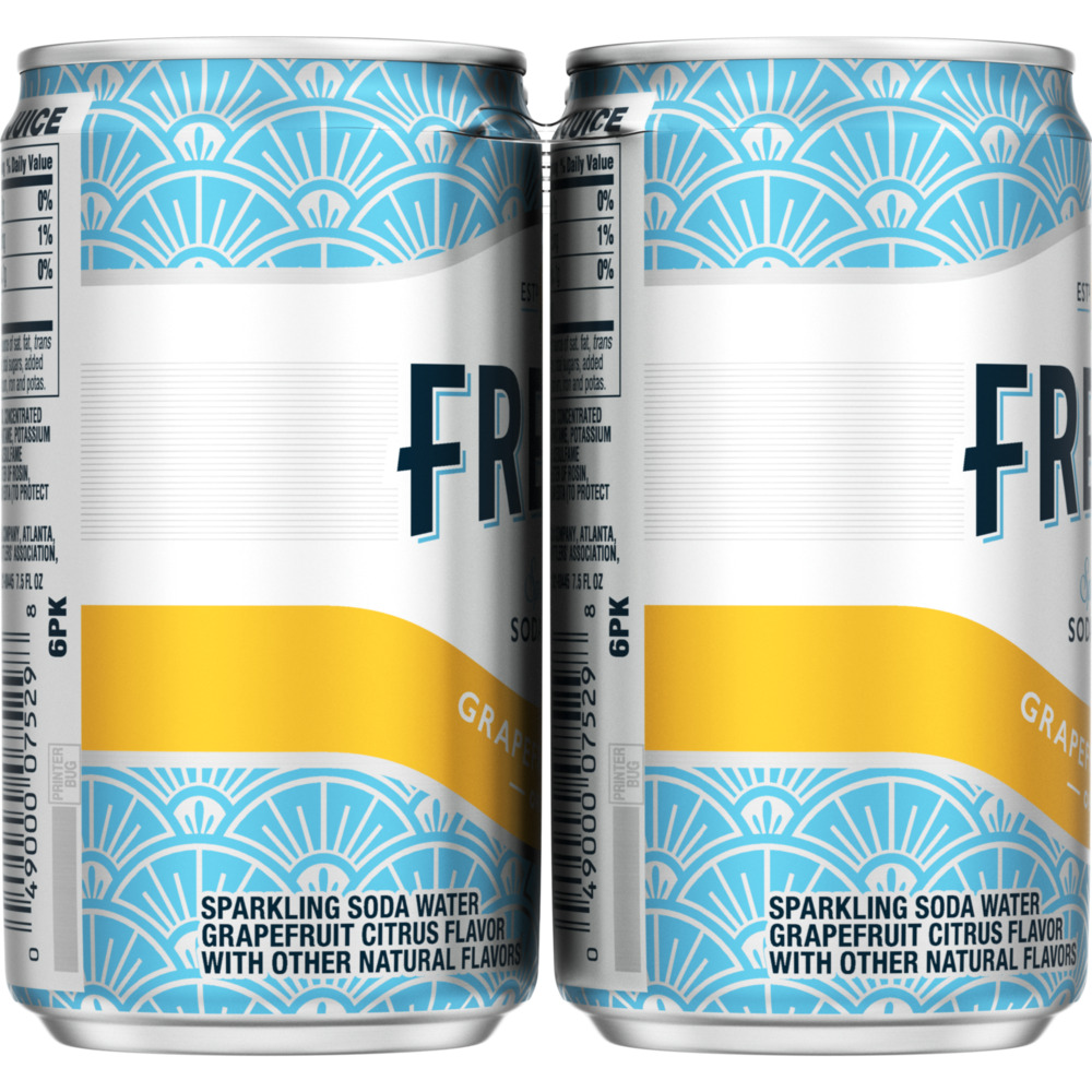 Fresca Soda Water, Sparkling, Grapefruit Citrus, OriginalPlanogramLeft