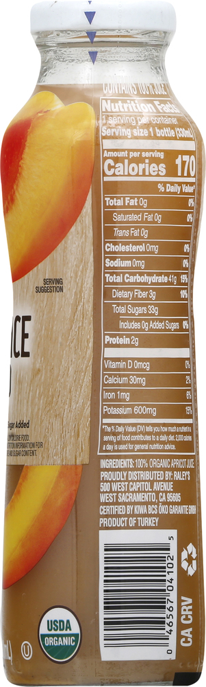 Cold Food Raley's Raley's Purely Made Organic Cold-Pressed 100% Apricot Juice-Planogram-Right
