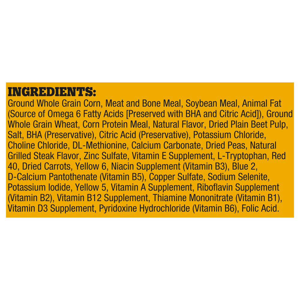 Pedigree Dog Food Grilled Steak Vegetable Flavor Adult